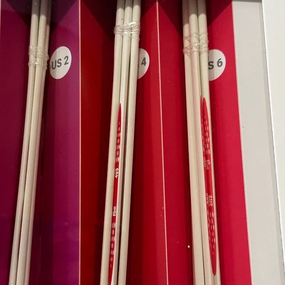 PRYM Ergonomics Double Point Knitting Needles 4 sets 20 Count Sizes 1,2,4,6 - Picture 3 of 3